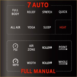 RELAXONCHAIR MK CLASSIC - 01 seven programs of massage chair