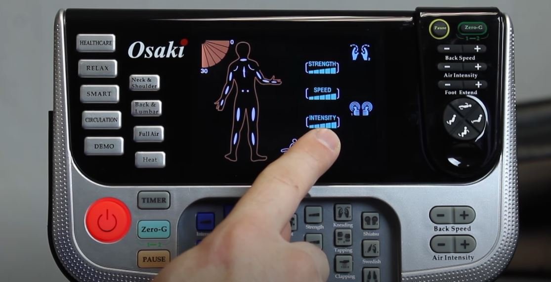 Osaki-Os-4000-remote a remote massage chair