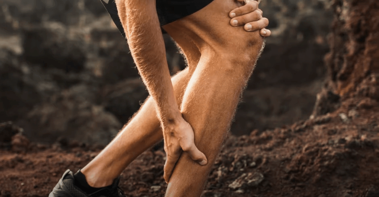 Thebenefitofcalfmassage the man feeling pain in the leg